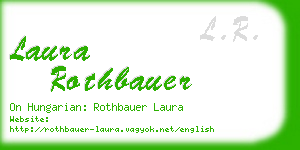 laura rothbauer business card